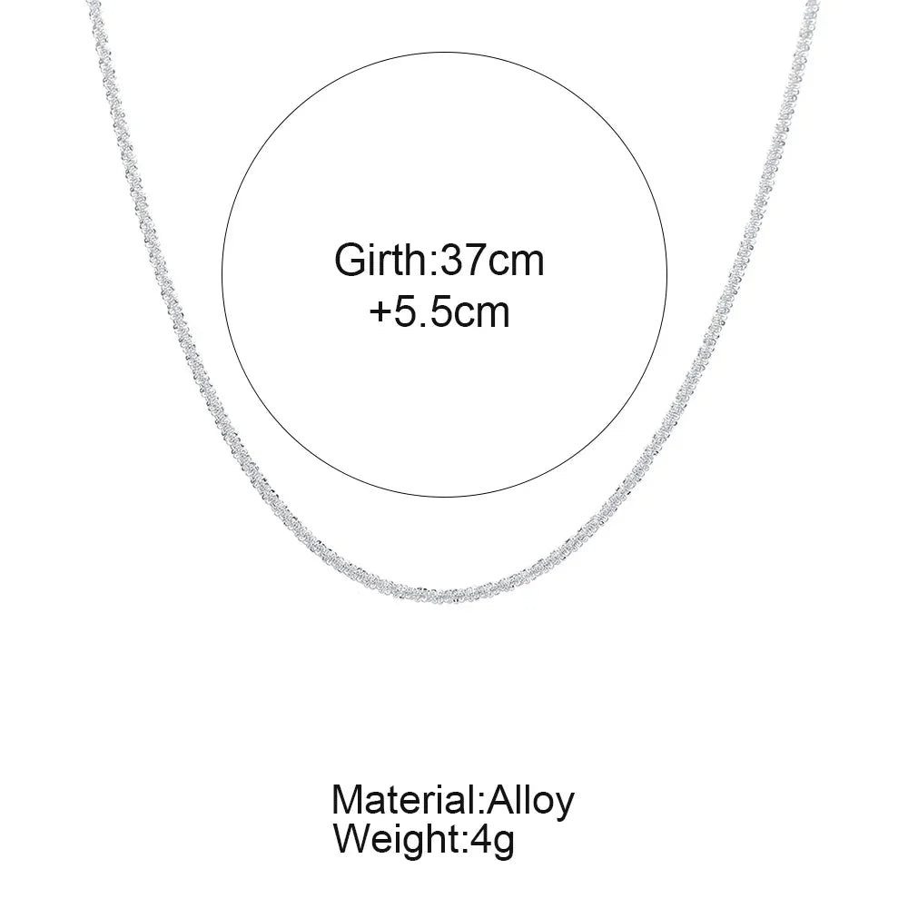 2-Piece Silver-Plated Clavicle Necklace & Bracelet Set