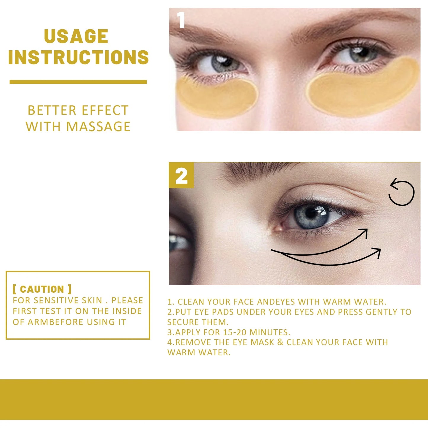 Gold Eye Mask – Anti-Dark Circles, Puffiness & Fine Lines