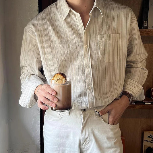 Men's Striped Casual Shirt