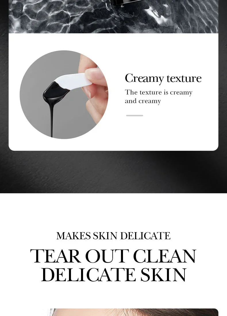 Blackhead Remover Mask harnesses the natural detoxifying power of bamboo charcoal to deeply cleanse pores