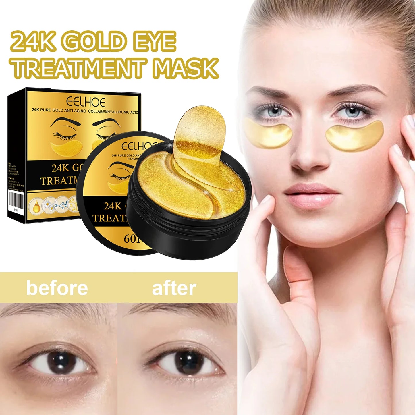 Gold Eye Mask – Anti-Dark Circles, Puffiness & Fine Lines