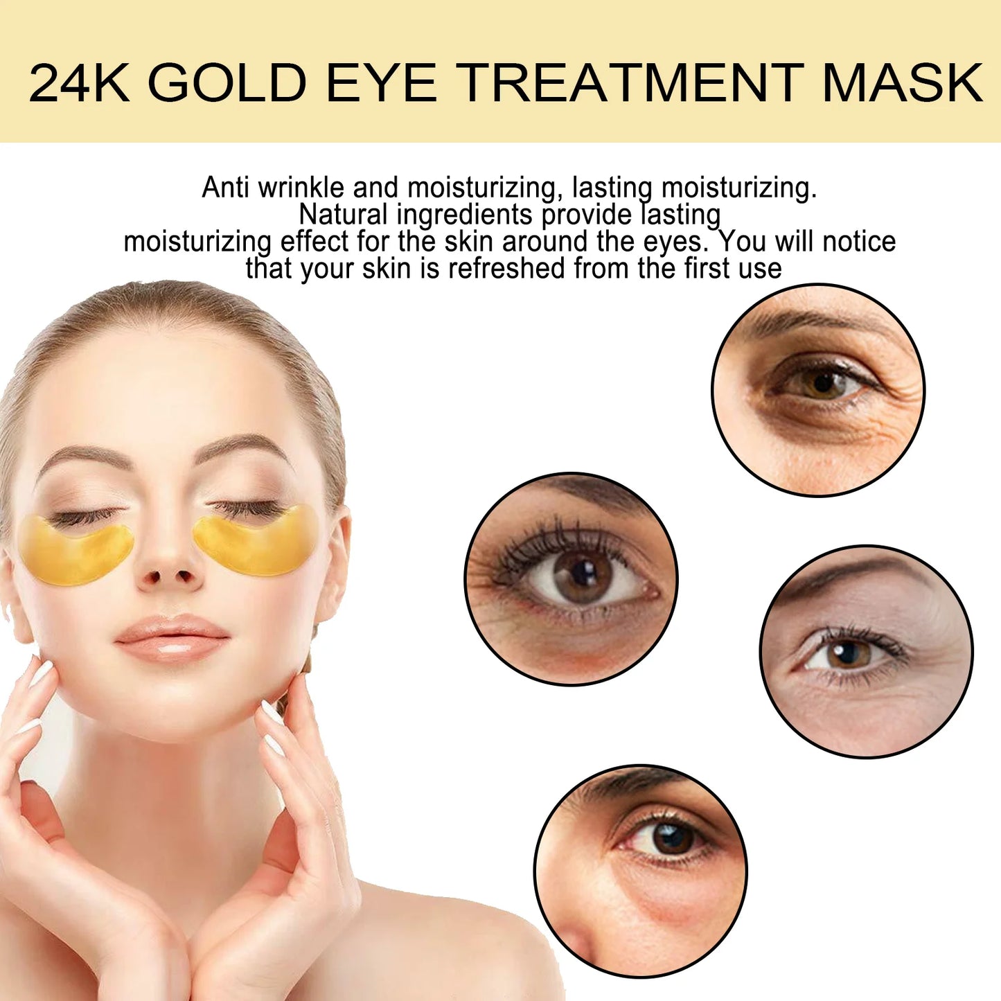 Gold Eye Mask – Anti-Dark Circles, Puffiness & Fine Lines