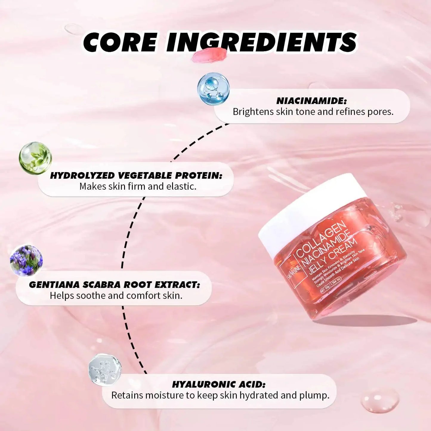 Jelly Cream combines deep hydration with powerful pore refining and brightening benefits