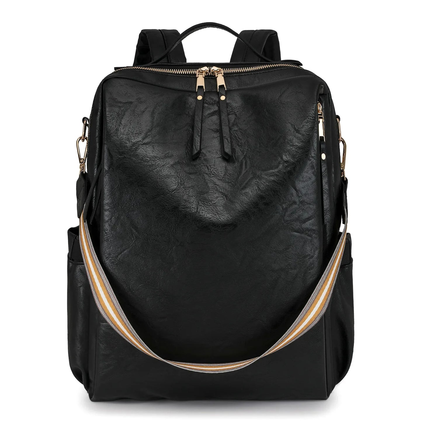 Women's Waterproof PU Leather Backpack Purse