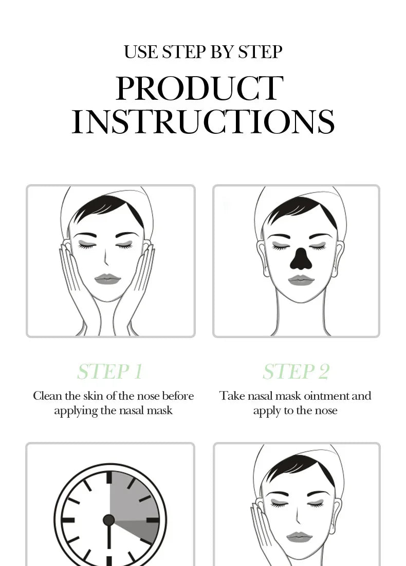 Blackhead Remover Mask harnesses the natural detoxifying power of bamboo charcoal to deeply cleanse pores