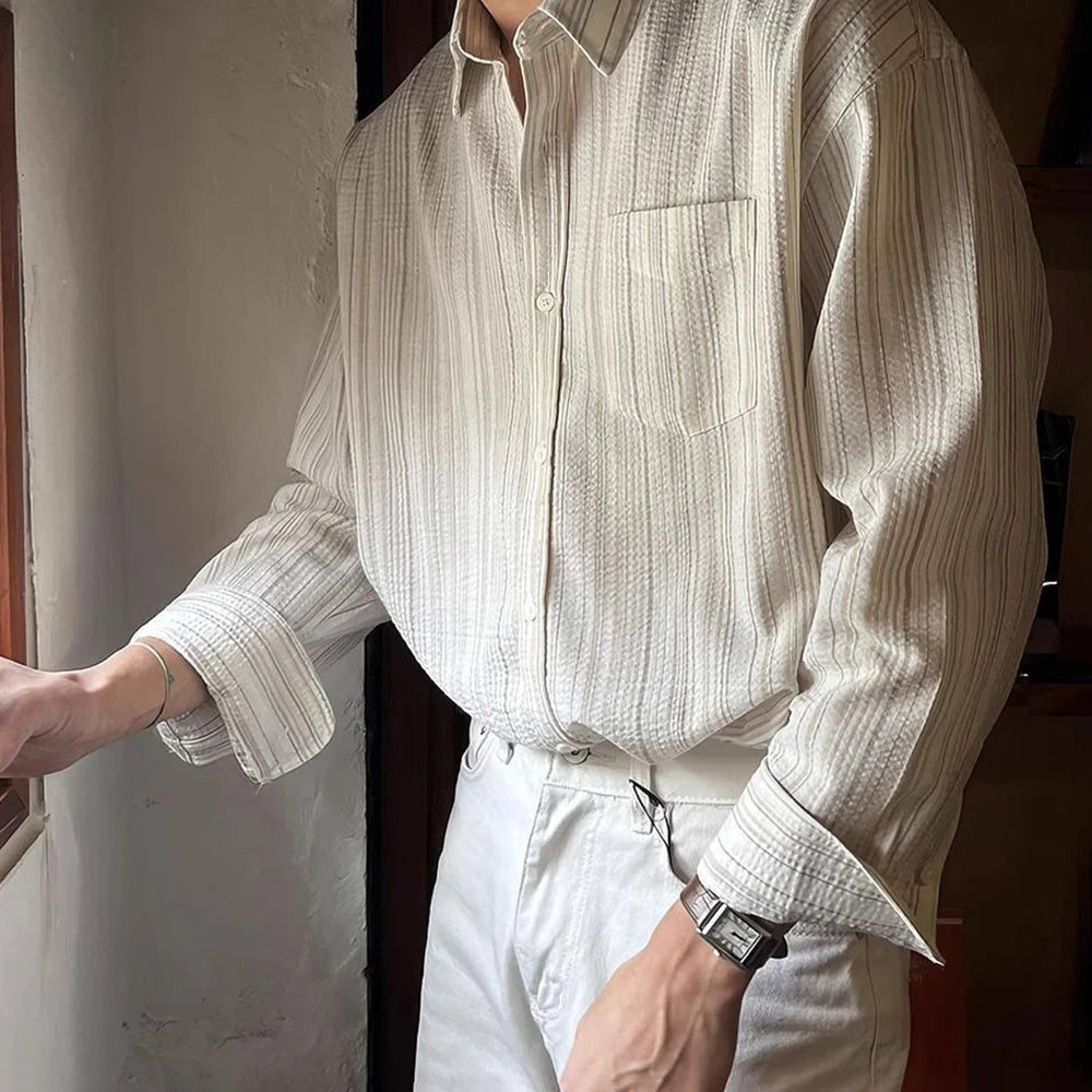 Men's Striped Casual Shirt