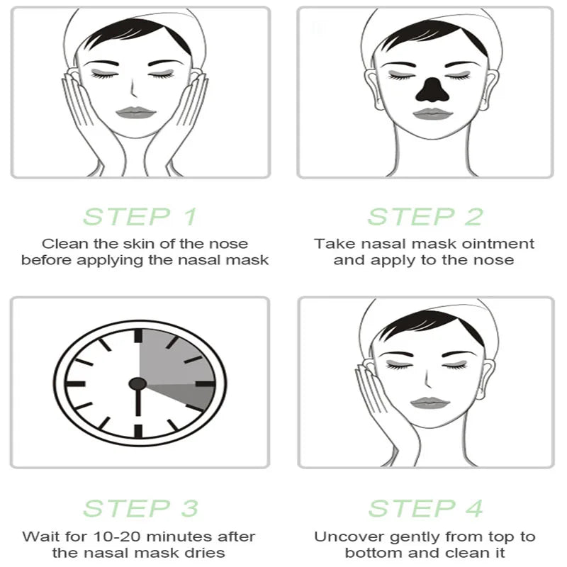 Blackhead Remover Mask harnesses the natural detoxifying power of bamboo charcoal to deeply cleanse pores