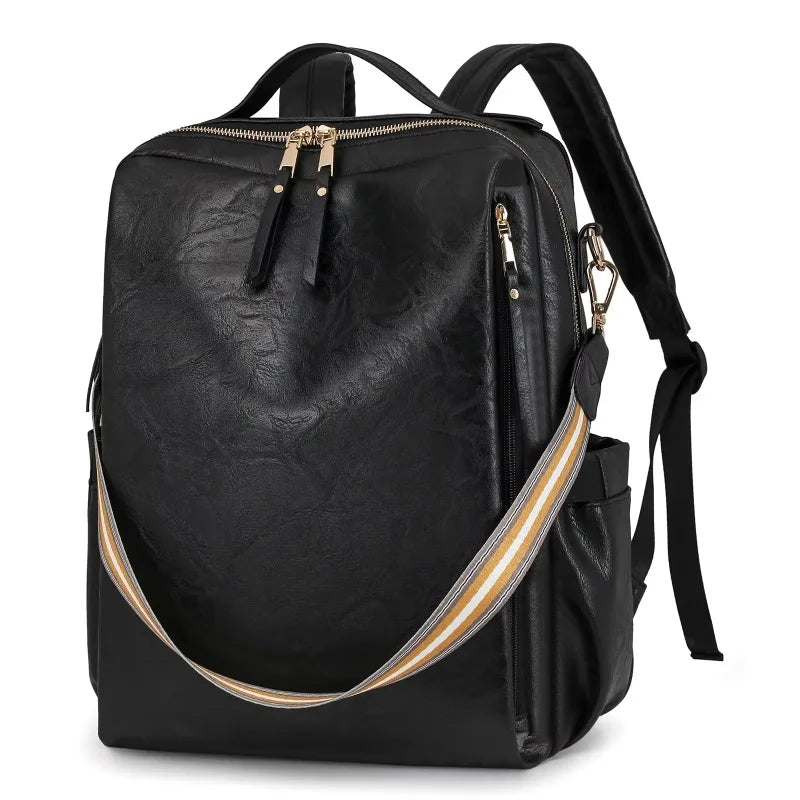 Women's Waterproof PU Leather Backpack Purse